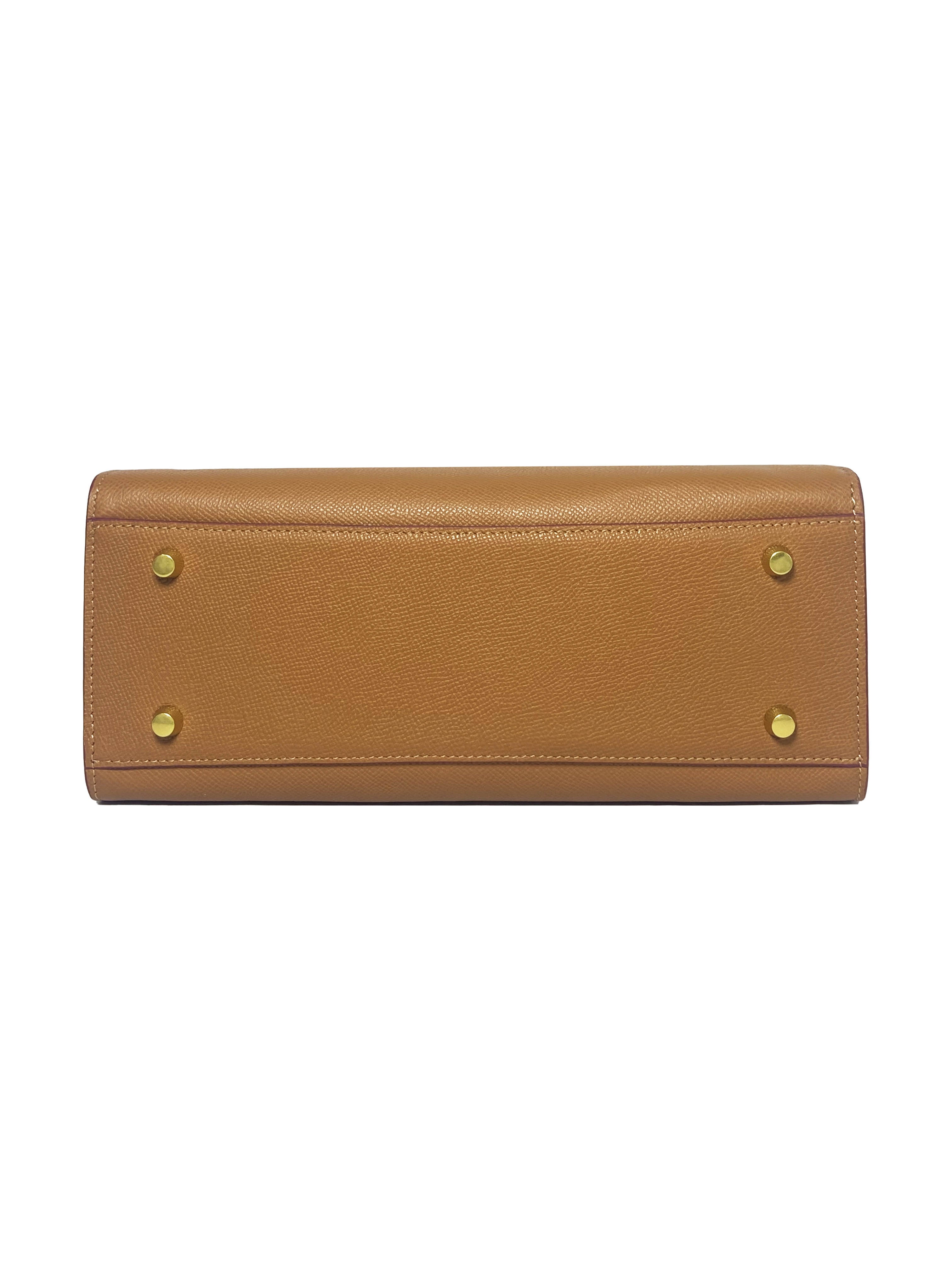 LUXE VELVET TOTE HANDBAG | GOLDEN CARAMEL