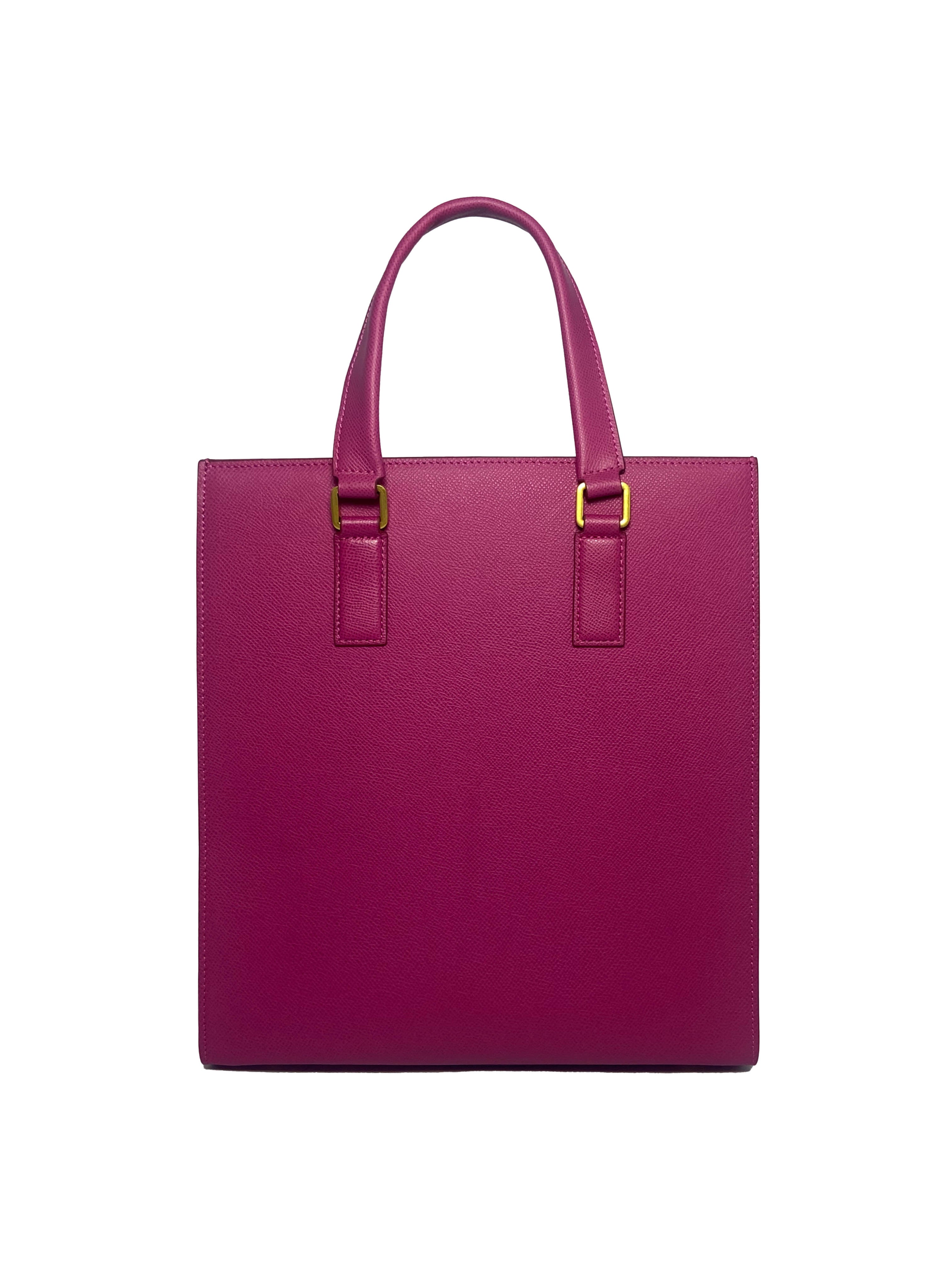 LUXE VELVET TOTE HANDBAG | RASPBERRY MAGENTA
